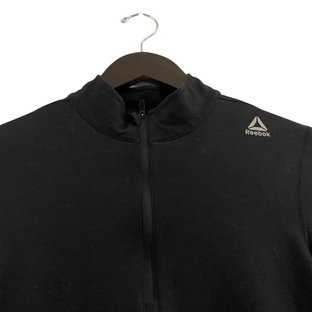 Reebok Black All Around Half-Zip Pullover With Lightweight SpeedWick Fabric - Picture 7 of 15